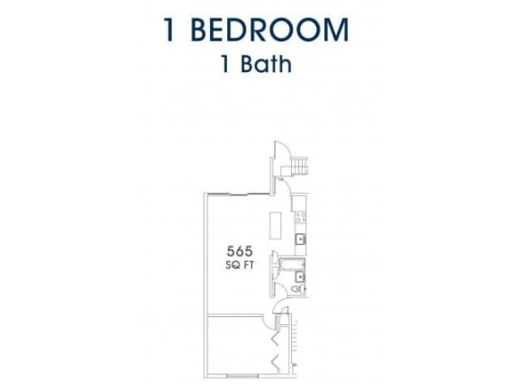 Taymil Charles Landing Apartment Homes 1 Bedroom 1 Bathroom Floor Plan